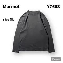 【即購入OK】Marmot 長袖Tシャツ　サイズX L チャーコルグレー