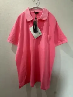 タグ付き DIESEL ポロシャツ ピンク XLサイズ