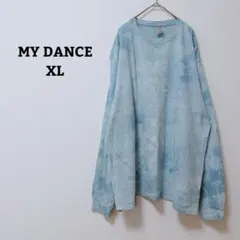 マイダンス　カットソー　ロンT　タイダイ柄　綿100　長袖　カジュアル　XL