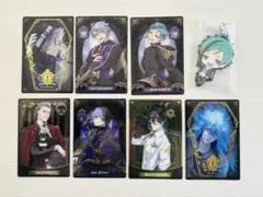 ツイステ　カード7枚・アズールコースター・フロイドラバーストラップまとめ売り