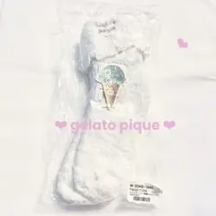 ❤︎ 新品タグ付き ❤︎ジェラートピケ パウダーエンブロイダリーハート刺繍ソックス❤︎