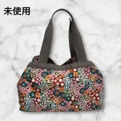 未使用　レスポートサック トートバッグ 花柄総柄　モリー　鮮やか