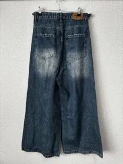 maisonPrince ダークブルーワイドレッグデニム