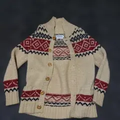 ザ*ン様 ANTI BALLISTIC 幾何学模様 カーディガン