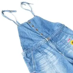 titicacaチチカカ▼デニムオーバーオール▼Mサイズ▼ひまわり刺繍のサムネイル