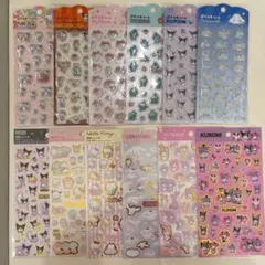 サンリオ　ぷくっとシール等　12枚セット
