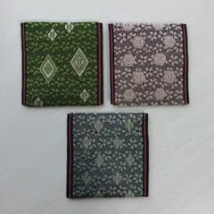 桜模様畳縁コースター3枚組