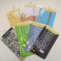 バンダナ　6枚　まとめ売り　ハンカチ　ハンカチーフ　レトロ