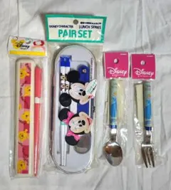ディズニー　カトラリーセット　ミッキーマウス　くまのプーさん　シンデレラ