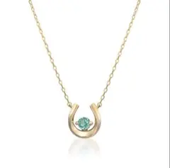 K10 ネックレスHORSESHOE EMERALD NECKLACE(5月)のサムネイル