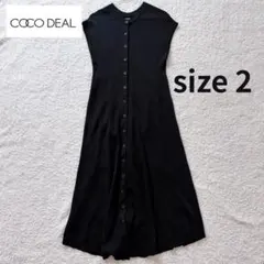 COCO DEAL　　ノースリーブ　ニットワンピース