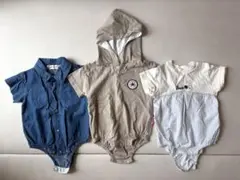 美品⭐︎大幅値下げ⭐︎ベビー服半袖ロンパース80 CONVERSE まとめ売り‼️のサムネイル