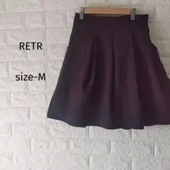 300円〜☆RETRO GIRL　ふんわり美シルエット♪タックフレアスカート M
