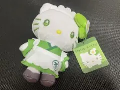 【新品】ハローキティ マスコット ぬいぐるみ ポーチ 抹茶 キーホルダー