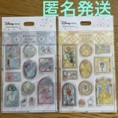 Disney Store ステンドグラス風ステッカー 2種セットのサムネイル