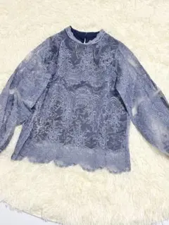 刺繍入りシアートップス