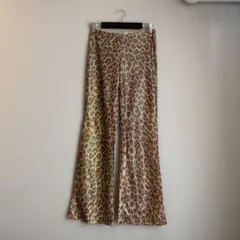 レオパード柄 スパンコール パンツ