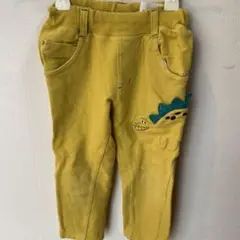 グレードスコープ　恐竜刺繍イエローパンツ 100cm