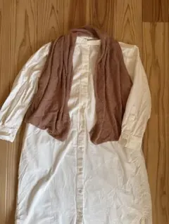 cepo ブラウン ニット カーディガン　ベスト