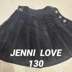 JENNI LOVE 130センチ　黒　コーデュロイ　スカート