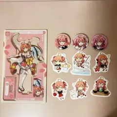 【おまけ付き】さくらみこ スシロー コラボ アクリルスタンド 缶バッジ ピック
