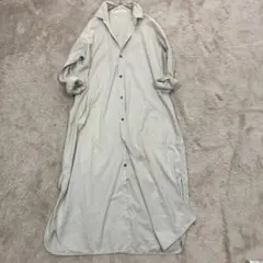 GALERIE VIE コットンストレッチブロード ギャザーネックワンピース
