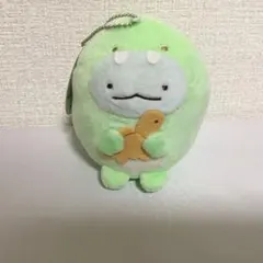 すみっコぐらし  きょうりゅうになりきりボールチェーン付きぬいぐるみ　とかげ