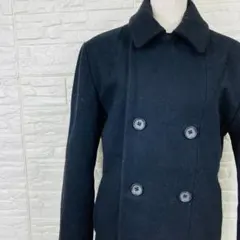 ブラックバイヴァンキッシュ Pコート ショート丈 S ウール 黒【1905‐29