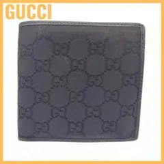 Ｎｏ．413様 GGキャンバス グッチ財布 GUCCI 二つ折り財布 メンズ GGナイロン