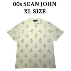 00s SEANJOHN ビッグサイズXL 総柄ポロシャツ ショーンジョンのサムネイル