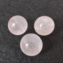 天然石◯ローズクォーツ ミニスフィア3個セット