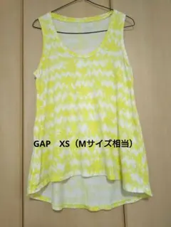 GAP　ヤシ柄　レディース　ロングタンクトップ　XS（Mサイズ相当）春夏のサムネイル