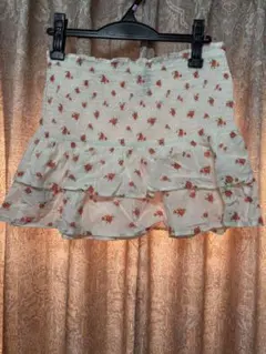 H&M プリント フレアスカート S フェアリーコア