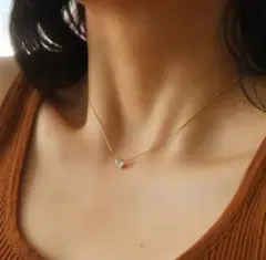 サージカルステンレス czダイヤ ハート♡ ネック 【本当人気❣️】 間違いなし