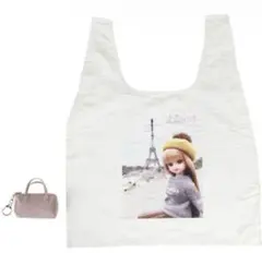 THREEPPY スリーピー リカちゃん エコバッグ チャーム ボストン ピンク