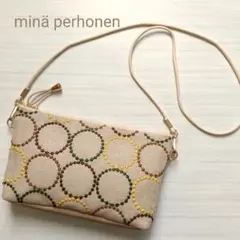 ミナペルホネン　スマホゆったりポシェット　タンバリン　ミックス　新作