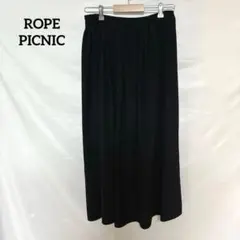 ROPE PICNIC ロペピクニック　ワイドパンツ　S ブラック 　シンプル