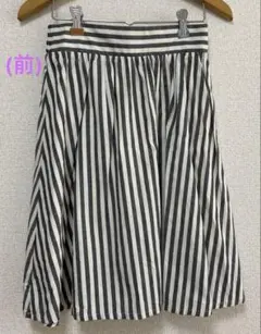 【cheek】スカート　春物　ストライプ　韓国製　フリーサイズ　美品