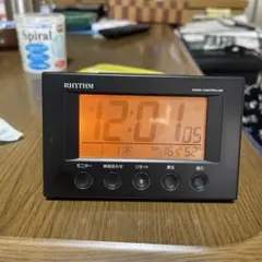 RHYTHM デジタル置時計 ラジオコントロール 黒