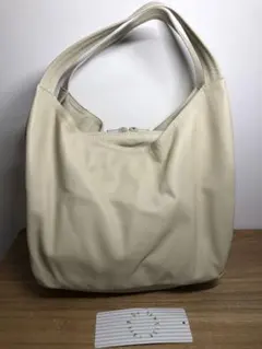 未使用品 seaside freeride ダブルポケットトートバッグ クリーム