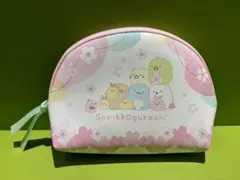 フォロー割込み【新品未使用】すみっコぐらしポーチ さくら柄 可愛い 小物入れ