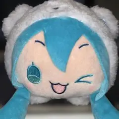 初音ミク×シナモロール　寝そべり ぬいぐるみ