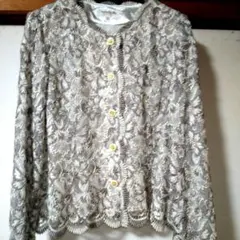 総レ-スラメジャケット　 フォーマル　　　（LL）