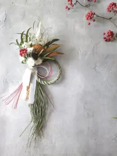 2026しめ縄飾り お正月飾り ナチュラルインテリア 2way ④