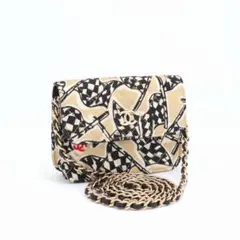 シャネル チェッカーフラッグ マトラッセ チェーン ミニショルダーバッグ