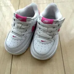 NIKE Air Force 1 キッズスニーカー ホワイト ピンク