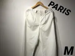 PARIS ユニセックスホワイトパンツ 美品 Mサイズ