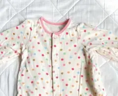 ミキハウス　サイズ 50 60 コンビオール ツーウェイオール ドット柄 女の子