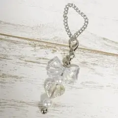 目印チェーンキーホルダー クリア