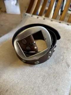 ポロジーンズ ラルフローレン POLO JEANS スタッズ レザー ベルト